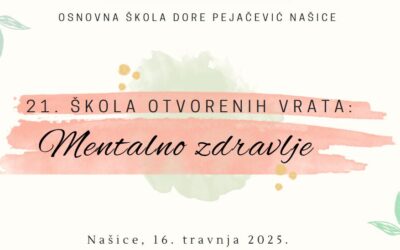 21. ŠKOLA OTVORENIH VRATA: MENTALNO ZDRAVLJE