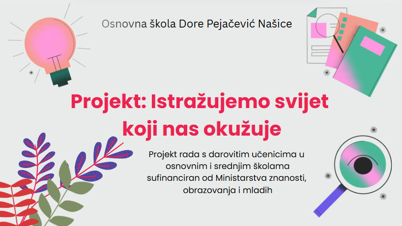 Projekt: Istražujemo svijet koji nas okužuje