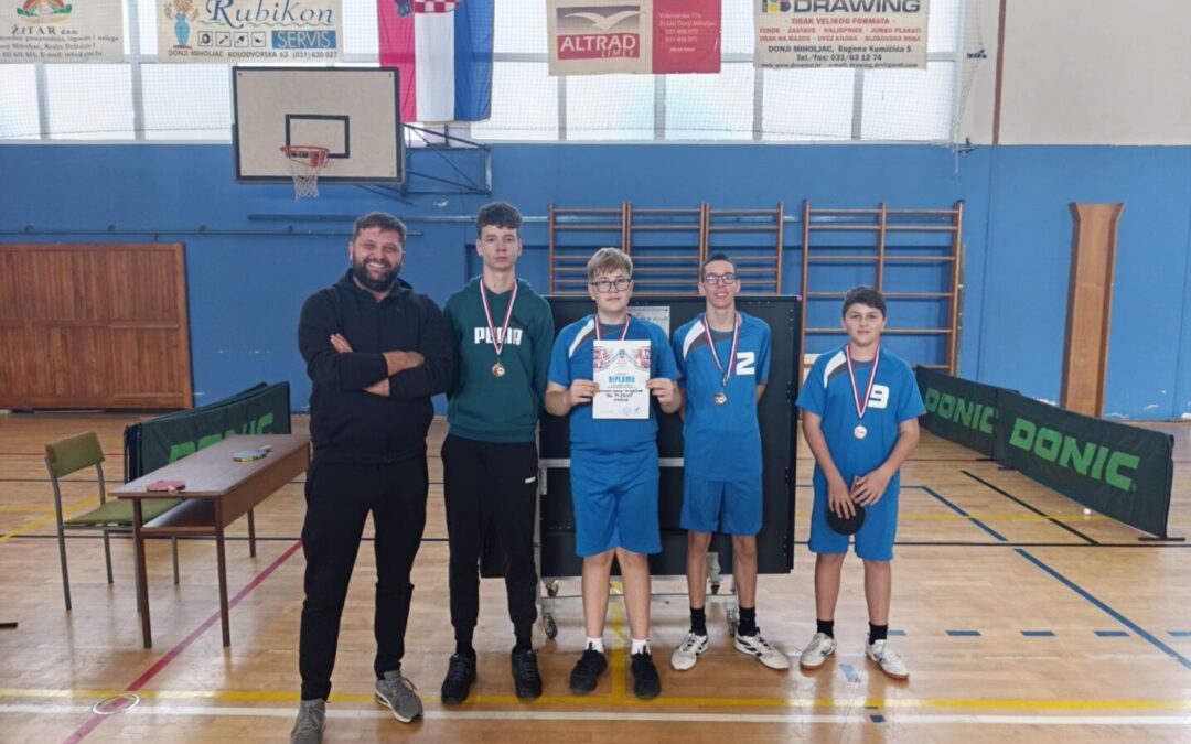Županijsko natjecanje stolni tenis – 3. mjesto